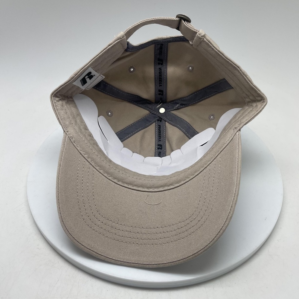 Oklahoma State Cowboys Hat Cap Strap Back One Size Beige NCAA Russell Athletic - Picture 5 of 6